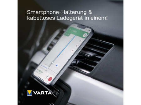 VARTA Chargeur Mag Pro Wireless Car Charger, noir
