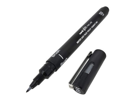 uni-ball Feutre technique PIN Brush, noir
