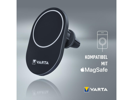 VARTA Chargeur Mag Pro Wireless Car Charger, noir