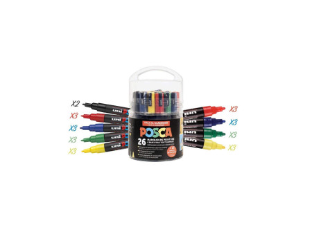 POSCA Marqueur à pigment 'Pack XL Classique', set de 26
