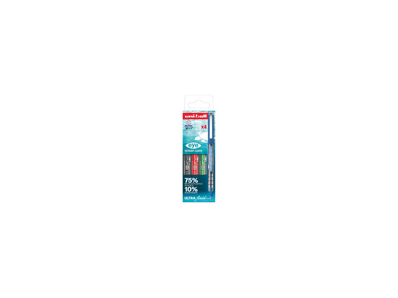uni-ball Stylo roller eye ocean care 0.7, étui de 4