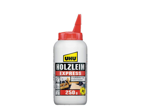 UHU Colle à bois Express D2, sans solvant, 250 g en flacon
