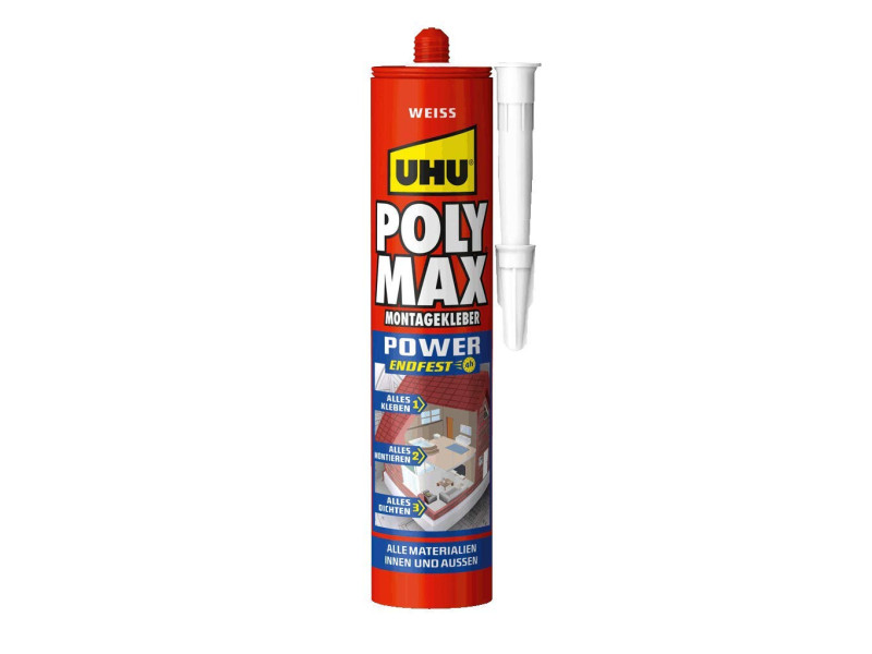 UHU Colle de montage POLYMAX EXPRESS, blanc