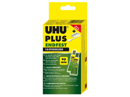 UHU Colle à 2 composants plus endfest, 163 g dans un tube