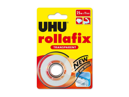 UHU Ruban adhésif rollafix avec dévidoir, transparent