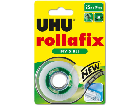 UHU Ruban adhésif rollafix avec dévidoir, invisible