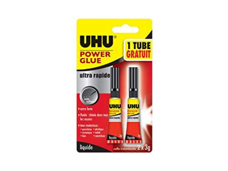UHU Colle instantanée POWER GLUE liquide Control, 3 g
