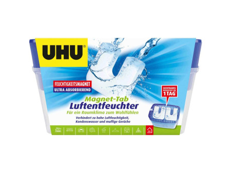 UHU Absorbeur d'humidité à aimant à humidité, 2 x 450 g