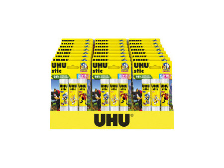UHU Bâton de colle stic SONIC, 2x 21g, présentoir de 24