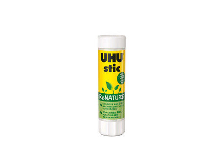 UHU Bâton de colle stic ReNature, sans solvants, 4 x 21 g