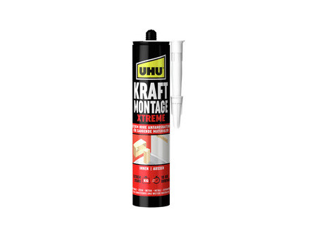UHU Colle de montage KRAFT XTREME, cartouche de 370 g