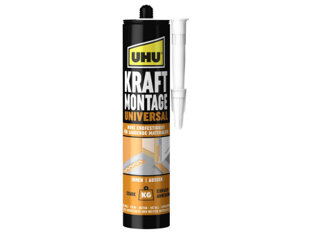 UHU Colle de montage KRAFT UNIVERSAL, cartouche 470 g, blanc