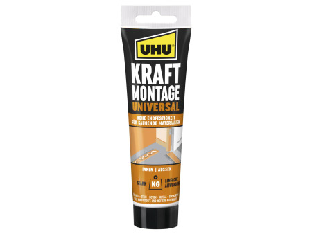 UHU Colle de montage KRAFT UNIVERSAL, tube de 200 g, blanc