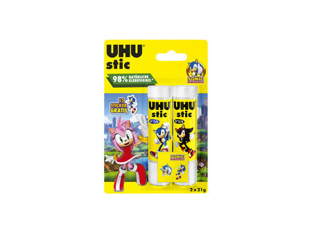 UHU Bâton de colle stic SONIC, 3 x 21 g, blister