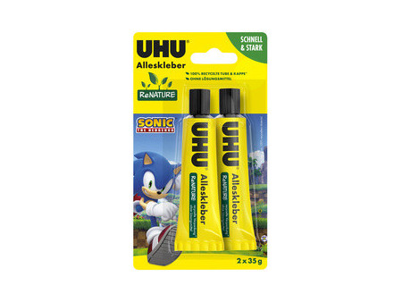 UHU Colle universelle ReNATURE SONIC, sans solvant, 2x 35 g