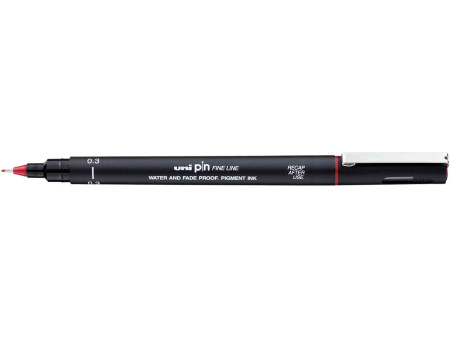 uni-ball Feutre technique PIN 03200 B, rouge