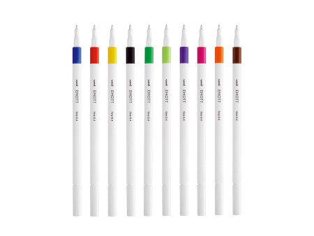 uni-ball Feutre EMOTT, set de 10 'Essential Colors'