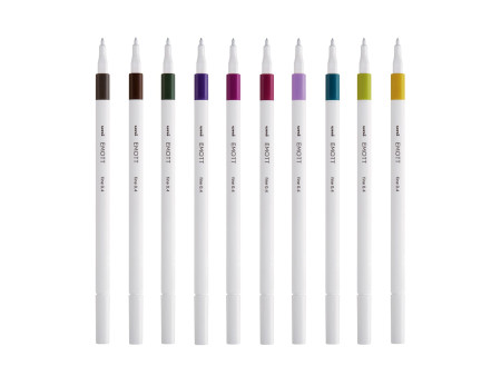 uni-ball Feutre EMOTT, set de 10 'Calm-Tone Colors'