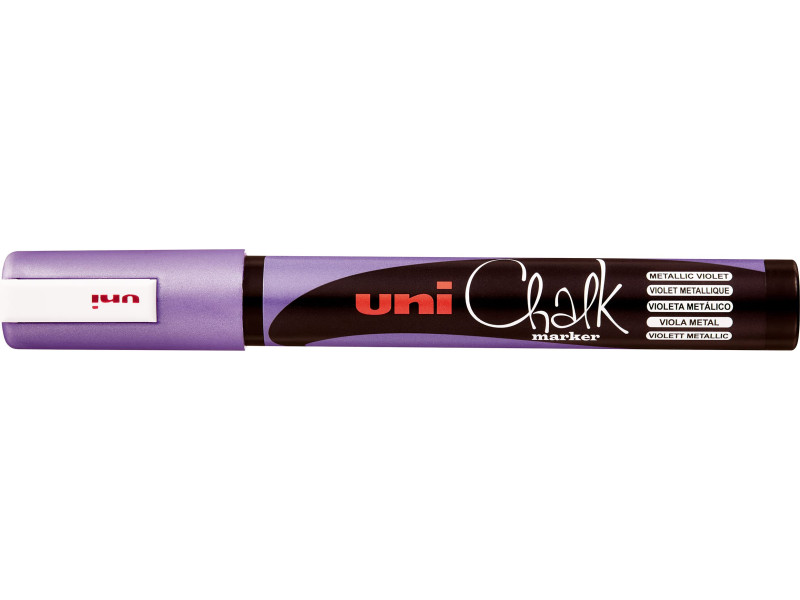 uni-ball Marqueur craie Chalk marker PWE5M violet métallique