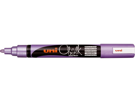 uni-ball Marqueur craie Chalk marker PWE5M violet métallique