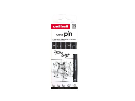 uni-ball Feutre technique PIN 'Tatoo Art' PF, set de 5