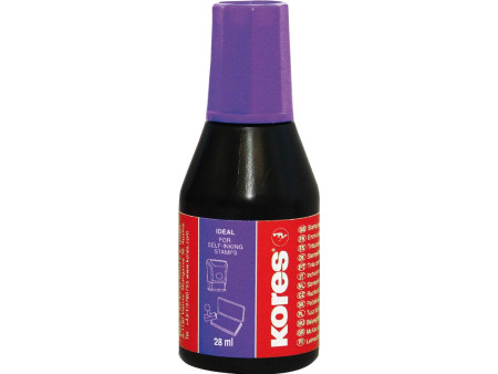 Kores Encre pour tampon encreur, contenu: 27 ml, violet