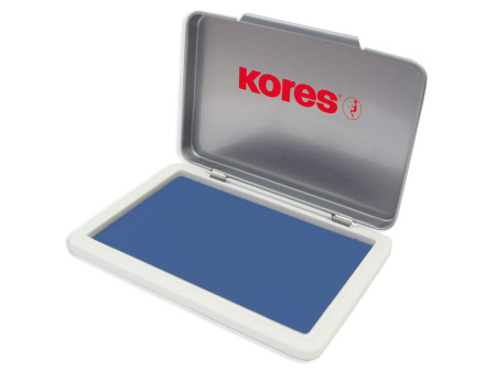 Kores tampon encreur 'METALLICA', (L)110 x (P)70 mm, bleu