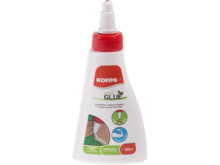 Kores Colle de bricolage 'whiteGLUE' sans solvant, 60 ml
