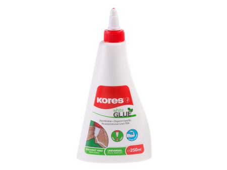 Kores Colle de bricolage 'whiteGLUE', sans solvant, 250 g