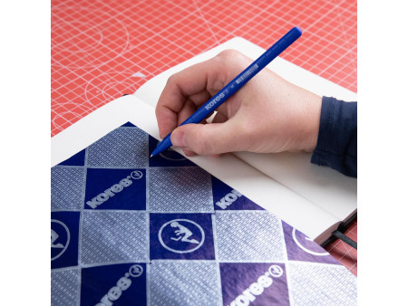 Kores papier carbone, format A4, 100 feuilles, bleu