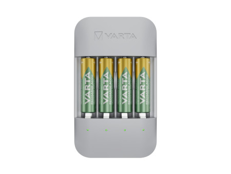 VARTA Chargeur ECO Charger Pro Recycled, avec 4x Micro AA