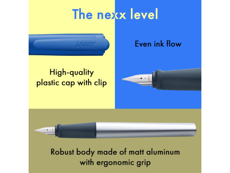 LAMY Stylo à plume nexx blue, taille de plume: A