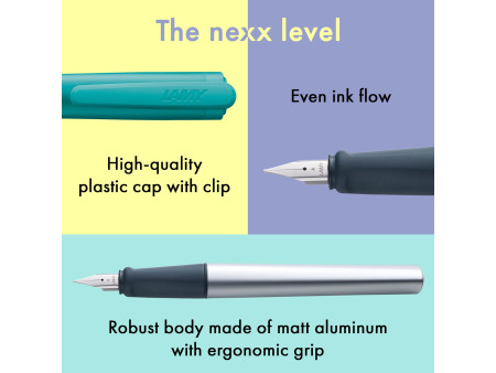 LAMY Stylo à plume nexx émeraude, taille de plume: A