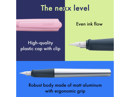 LAMY Stylo à plume nexx rose, taille de plume: A