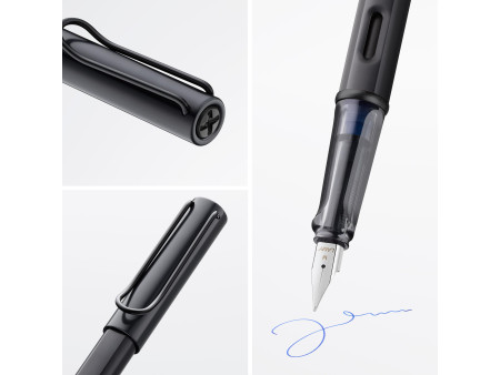 LAMY Stylo à plume AL-star black, taille de plume: M