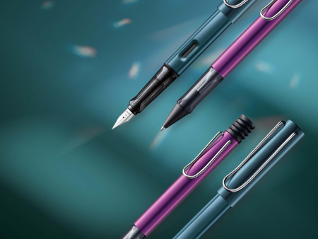 LAMY Stylo à plume AL-star black purple, taille de plume: M