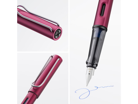LAMY Stylo à plume AL-star black purple, taille de plume: M