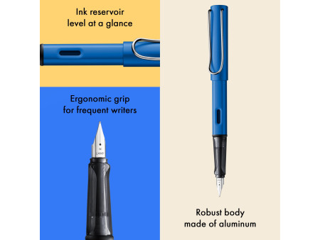 LAMY Stylo à plume AL-star oceanblue, taille de plume: M