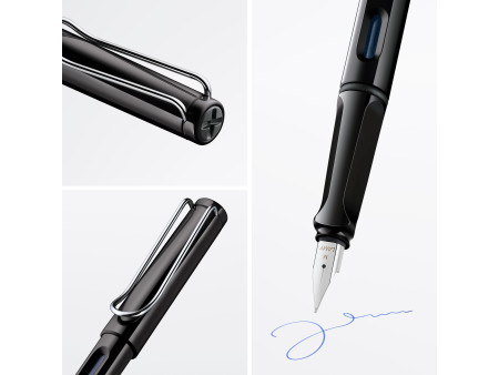LAMY Stylo à plume safari black, taille de plume: M