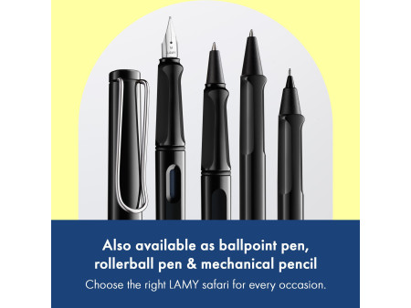 LAMY Stylo à plume safari black, taille de plume: M