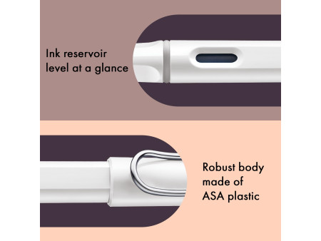 LAMY Stylo à plume safari white, taille de plume: M