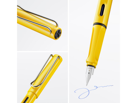 LAMY Stylo à plume safari yellow, taille de plume: M