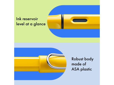 LAMY Stylo à plume safari yellow, taille de plume: M