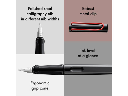 LAMY Stylo plume de calligraphie joy black, plume: 1,5 mm