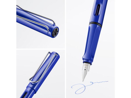 LAMY Stylo à plume safari blue, taille de plume: M