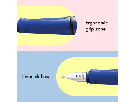 LAMY Stylo à plume safari blue, taille de plume: M