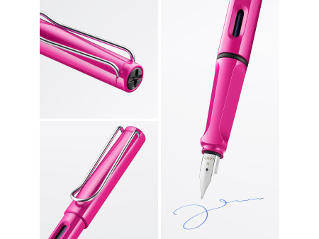 LAMY Stylo à plume safari pink, taille de plume: M
