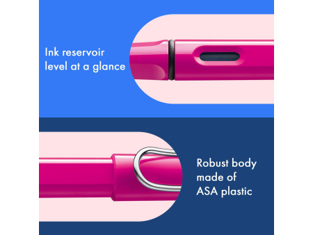 LAMY Stylo à plume safari pink, taille de plume: M