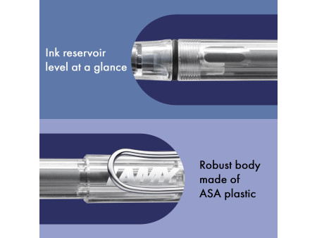 LAMY Stylo à plume safari vista, taille de plume: M