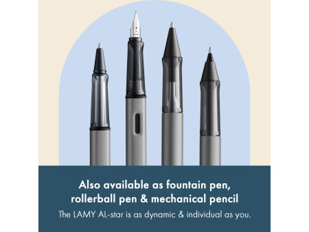 LAMY Stylo à bille rétractable AL-star graphite
